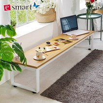 노트북 좌식테이블 1200x400, 그레이-화이트다리