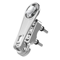 Rokform - 오토바이 휴대폰 퍼치 마운트 클러치 퍼치 폰 마운트 대부분의 할리 제품에 적합 쿼드 탭 트위스트 락 마운트를 통해 휴대폰을 고정 내장 자석 마운트(광택 알, Polished Aluminum