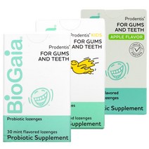바이오가이아 프로덴티스 구강 유산균 오랄 프로바이오틱스 30사탕 민트 애플 3종 3통, 1세트