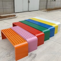 야외 공원 벤치 의자 정원 카페 철제, 그린길이180폭40높이45