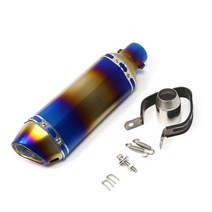 오토바이 배기 머플러 마후라 범 51mm 관 혼다 cbr250 cb400 fz400 z750 닌자 tmax530 trk 502 tmax pcx 125 atv 먼지 핏 자전거, c