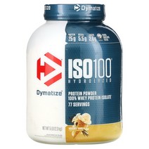 Dymatize ISO100 Hydrolyzed Whey 프로틴 프로테인 단백질 Isolate Gourmet Vanilla 5 lb 2.3 kg