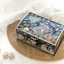 알함브라 블랙 자개함 애교예단함 어머님선물 보석함 선물 자개공예품, 레드(신상), 포장안함