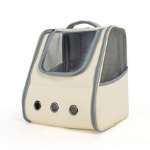 강아지 산책 가방 이동장 크로스백 이동가방 케이지 애견 슬링백 포대기 힙색 백팩, 20kg내, 차분한 베이지