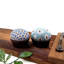 당일출고/ 빈티지우드 핀쿠션 5종/ 프랑스자수 퀼트 바늘꽂이, 빈티지플라워