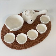 하우스앤아이 여주 다기잔세트 찻잔세트, 세트2, 다관,다관뚜껑,숙우,잔, 1세트