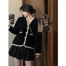 빅사이즈 코디세트 통통여 세트여 가을겨울슬림핏스웨터코트셔링-102648