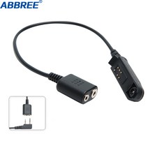 어댑터 케이블 Baofeng UV-9R 플러스 방수 라디오 2 핀 헤드셋 스피커 마이크 워키 토키, 한개옵션0