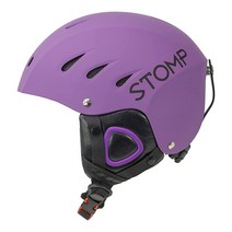 STOMP 스키 및 스노보드 스노우 스포츠 헬멧 내 포켓 이어 패드 포함 무선 드롭인 헤드폰용 (매트 그레이 스몰), Matte Purple, Medium