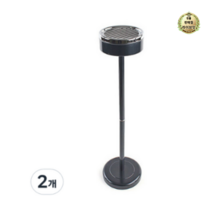 라이브잇 야외재떨이통 스텐휴지통 실외재떨이, 16개, 블랙