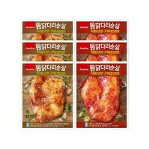 [굽네] 통닭다리순살 직화오븐구이 130g 2종 혼합 6팩(마늘갈비맛/매콤갈비맛), 1set