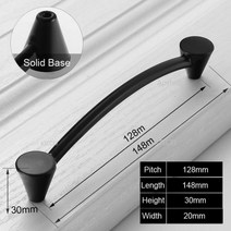 슬림 철제 5단 라탄 엔틱서랍장 블랙 주방 손잡이 아연 합금 캐비닛 및 세련된 서랍 가구 도어 하드웨어, 128-8