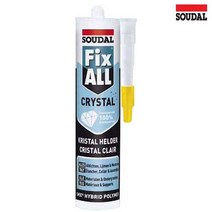 픽스올 수달 Crystal 크리스탈 강력접착 실리콘 투명 290ml, 5개
