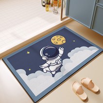 욕실 규조토 발매트 주방 머드 흡수 발매트 미끄럼방지매트, 우주여행 규조 진흙 쿠션
