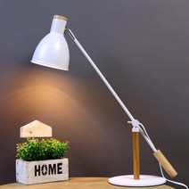 케론 단스탠드 학생스탠드 책상스탠드 제도용 조명 테이블조명 심플스탠드 각도조절 독서용조명, 화이트