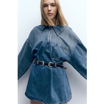독일 자라 ZARA 더블 버클 가죽 벨트 619119