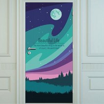 현관문시트지 에어프리 오로라, 옵션선택안함