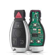 스마트키복사 스마트키고장 자동차디지털키 스마트키개조 KEYYOU-스마트 원격 자동차 키 고리 메르세데스, 03 4 Buttons_01 433MHZ