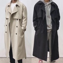 남자트렌치코트 롱 더블코트 봄