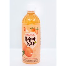 웰그린)복숭아녹차 500ml 24개