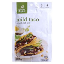 심플리오가닉 마일드 타코 시즈닝 믹스, 28g, 1개