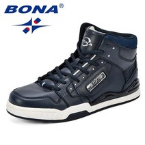 Bona new arrival 클래식 스타일 남성 스케이트 보드 신발 액션 가죽 남성 스포츠 신발 야외 남성 조깅 신발
