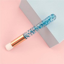 전문 속눈썹 연장 샴푸 청소 브러시 ​​핑크 빛나는 아이 래쉬 리프트 폼 클리너 브러쉬 코 페이스 클린 도구, 블루 스팽글