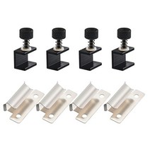 3D 프린터 유리 침대 클립 클램프 8개 Ender 3 7mm ProEnder V2 5Plus CR1010S Pro CR20 PRO와 호환 조절 가능한 He ated, Mix Size Clips 8pcs