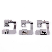워킹머신INNE 재봉틀 풋 프레 서 액세서리 3Pcs 압 연된 밑단 세트 4/8 6/8 8/8 낮은 생크, 01 3pcs