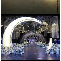 LED 대형 보름달 결혼식장 무대 조형물 포토존 야외, A형