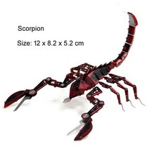 조립 만들기 3d 퍼즐 입체 키트 아이큐 금속 에펠탑 지구본 따서 메탈 장난감 큐브 DIY 호그와트 익스프레스 3D 골든 스니치 클래식 레트로 자동차 모델 빈티지 직소, 없음, MC Scorpion
