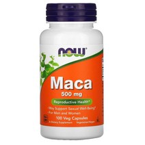 NOW Foods 마카 500mg 베지 캡슐 100정