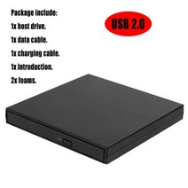 휴대용cd플레이어 휴대용 USB 3.0/2.0 DVD-ROM 광학 드라이브 외부 슬림 CD ROM 디스크 리더 데스크탑 PC 노트북 태블릿 프로 모션 DVD 플레이어, 07 NO.7 USB2.0, 07 NO.7 USB2.0