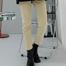 티데일리 여성용 멜로우 골덴 9부 팬츠 빅사이즈 코듀로이 긴바지