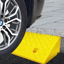 차량진입판 문턱 휠체어 보도블럭 경사로 Ramp Access Board, 엘로우, 옵션3, 1개