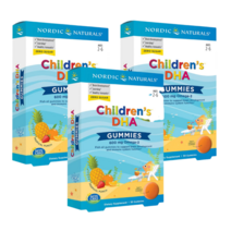 노르딕 DHA 어린이 오메가3 유아 키즈 600mg 30구미 3팩, 30정