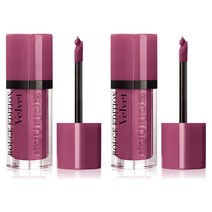 Bourjois 부르조아 Rouge Edition 루즈 에디션 벨벳 리퀴드 립스틱 매트 립 36 In Mauve 인 모브 7.7ml 2개