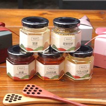 꿀 답례품 아카시아 잡화 밤 천연 선물 결혼식 돌 잔치 퇴사 승진 장례 조문 회사 예담애, 80g, 야생화꿀, 스티커유