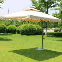 사각 루프탑 수영장 업소용 야외용 파라솔 그린