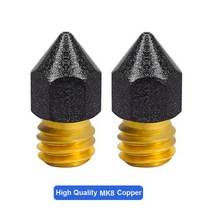 CNCFEP도금 PTFE 황동 노즐 4 개 3D 프린터 부품 E3D V6 MK8 1.75mm 필라멘트 CR6 SE Ender 3 KP3S CR10 Vyper, 4pcs 0.3mm_MK8 Nozzle
