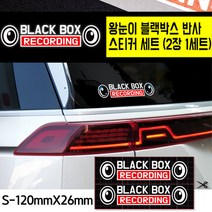 프리스타일 왕눈이 블랙박스 반사 프린팅 스티커세트 2장1세트(S-120mmX26mm/로고타입선택) 왕눈이블랙박스스티커 블랙박스스티커, S-120mmX26mm/반사원단, 2-착한눈-영문, 1개