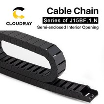 부드럽고 내구성 좋은 Cloudray 케이블 체인 반 폐쇄 내부 개방 15x15 드래그 플라스틱 Towline 전송 기계, 01 15x50mm_01 38mm