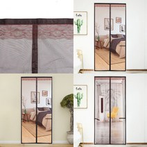 문 모기장 100X200CM 브라운 현관방충망자석 롤모기장 현관방충망