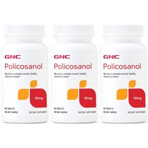 GNC 폴리코사놀 10mg 콜레스테롤 60정x3, 1개, 기본