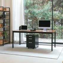 TS-04 LPM 컴퓨터 데스크 철제책상 1600x800, 화이트프레임+상판아카시아