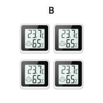 열화상카메라 열감지기 열감지카메라 미니 LCD 디지털 온도계 습도계 실내 온도 센서 습도 게이지 기상 관측 4 개, 4pcs B no magnetic 2
