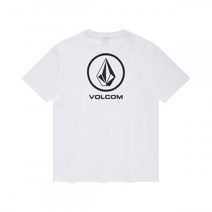 VOLCOM 에센셜 스톤 오버핏 티셔츠 화이트
