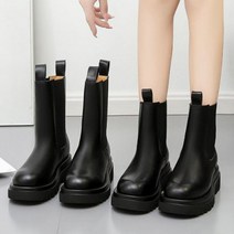 [숙대공장] 워커 미들힐 발목 워커부츠 힐 봄부츠 여성부츠 통굽