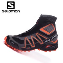 SALOMON SNOWCROSS ADVANCED살로몬 트레킹화 런닝화 등산화 전술화 운동화 작업화 스니커즈 초경량 발편한 여름 통풍 트레일 런닝화 회색 오렌지