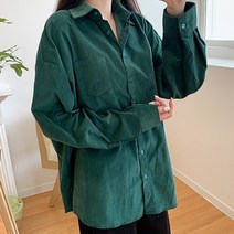 티데일리 남녀공용 뉴벤 코듀로이 오버핏 빅사이즈 골덴 셔츠 남방 캐주얼